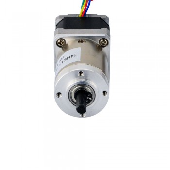 Nema 14 Stepper Motor Bipolar L=33mm 18Ncm 0.018 Deg 0.8A 5.4V with 100:1 Planetary Gearbox