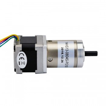 Nema 14 Stepper Motor Bipolar L=33mm 18Ncm 0.018 Deg 0.8A 5.4V with 100:1 Planetary Gearbox