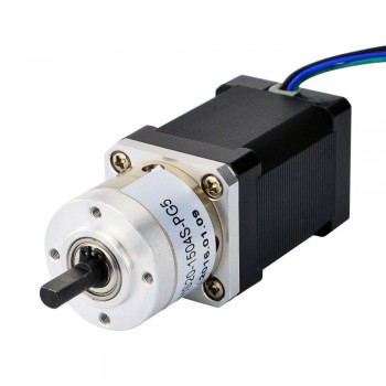 Nema 14 Stepper Motor Bipolar L=51mm 40Ncm 0.35 Deg 1.5A 4.2V with 5:1 Planetary Gearbox