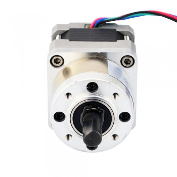 Nema 16 Stepper Motor Bipolar L=33mm 22Ncm 0.35 deg 0.6A 9V with  5:1 Planetary Gearbox