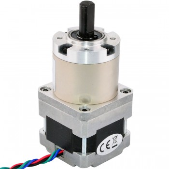 Nema 16 Stepper Motor Bipolar L=33mm 22Ncm 0.131 deg 0.6A 9V with 14:1 Planetary Gearbox