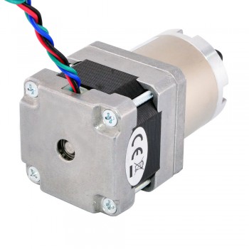 Nema 16 Stepper Motor Bipolar L=33mm 22Ncm 0.131 deg 0.6A 9V with 14:1 Planetary Gearbox