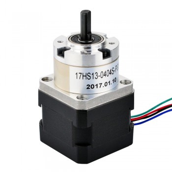 Nema 17 Stepper Motor Bipolar L=33mm 26Ncm 0.35 deg 12V with 5:1 Planetary Gearbox for DIY CNC Robot 3D Printer