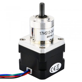 Nema 17 Stepper Bipolar L=33mm 26Ncm 0.35 deg 0.4A 12V with  5:1 Small Planetary Gearbox