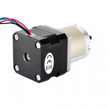 STEPPERONLINE Nema 17 Stepper Motor 26Ncm (36.8oz.in) 0.4A 12V D-cut Shaft For CNC/RepRap