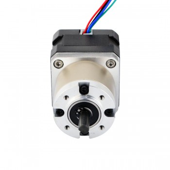 Nema 17 Stepper Motor Bipolar L=33mm 26Ncm 0.067 deg 0.4A 12V with 27:1 Planetary Gearbox