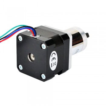 Nema 17 Stepper Bipolar L=33mm 26Ncm 0.67 deg 0.4A 12V with 5:1 Small Planetary Gearbox