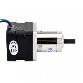 Nema 17 Stepper Bipolar L=33mm 26Ncm 0.67 deg 0.4A 12V with 5:1 Small Planetary Gearbox