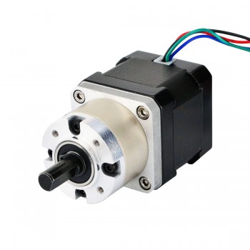 Nema 17 Stepper Motor Bipolar L=38mm 36Ncm 0.35 deg 1.68A 2.8V with 5:1 Planetary Gearbox