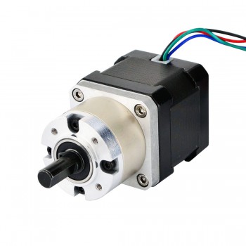 Nema 17 Stepper Motor Bipolar L=38mm 36Ncm  0.35 deg 1.68A 2.8V with 5:1 Planetary Gearbox