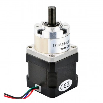 Nema 17 Stepper Motor Bipolar L=38mm 36Ncm  0.35 deg 1.68A 2.8V with 5:1 Planetary Gearbox