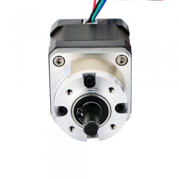 Nema 17 Stepper Motor Bipolar L=38mm 36Ncm  0.35 deg 1.68A 2.8V with 5:1 Planetary Gearbox