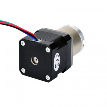 Nema 17 Stepper Motor Bipolar L=38mm 36Ncm 0.067 deg 1.68A 2.8V with 27:1 Planetary Gearbox