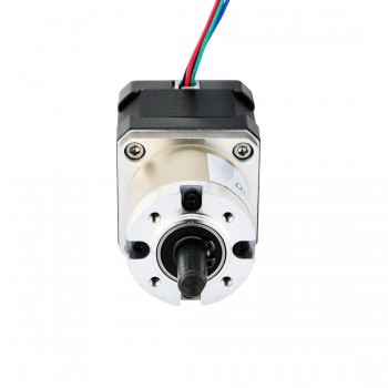 Nema 17 Stepper Motor Bipolar L=38mm 36Ncm 0.067 deg 1.68A 2.8V with 27:1 Planetary Gearbox