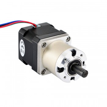 Nema 17 Stepper Motor Bipolar L=38mm 36Ncm 0.067 deg 1.68A 2.8V with 27:1 Planetary Gearbox