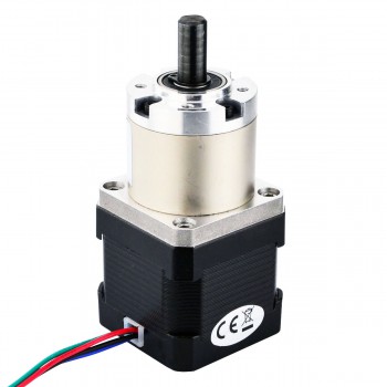 Nema 17 Stepper Motor Bipolar L=38mm 36Ncm 0.067 deg 1.68A 2.8V with 27:1 Planetary Gearbox