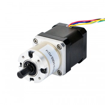 Nema 17 Stepper Motor Unipolar L=48mm 32Ncm 0.131 deg 0.4A 12V with 14:1 Planetary Gearbox