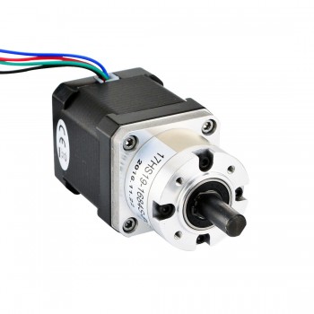 Nema 17 Stepper Motor Bipolar L=48mm 44Ncm 0.35 deg 1.68A 2.8V with 5:1 Planetary Gearbox