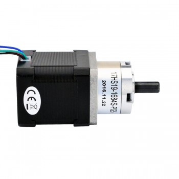 Nema 17 Stepper Motor Bipolar L=48mm 44Ncm 0.35 deg 1.68A 2.8V with 5:1 Planetary Gearbox