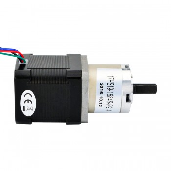 Nema 17 Stepper Motor Bipolar L=48mm 44Ncm  0.131 deg 1.68A 2.8V with 14:1 Planetary Gearbox