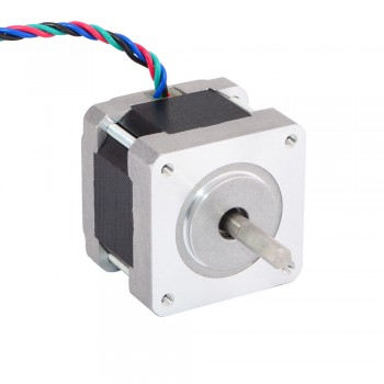 Nema 16 Stepper Motor Bipolar 0.9 deg 18Ncm (25.5oz.in) 0.4A 12V 39x39x34mm 4 Wires