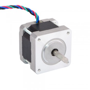 Nema 16 Stepper Motor Bipolar 0.9 Deg 18Ncm (25.5oz.in) 0.4A 12V 39x39x34mm 4 Wires