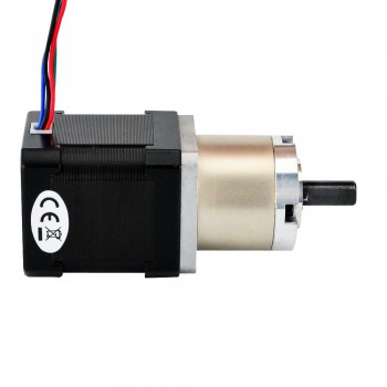 Nema 17 Stepper Motor Bipolar L=48mm 44Ncm 0.094 deg 1.68A 2.8V with 19:1 Planetary Gearbox