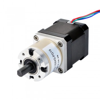 Nema 17 Stepper Motor Bipolar L=48mm 44Ncm 0.094 deg 1.68A 2.8V with 19:1 Planetary Gearbox