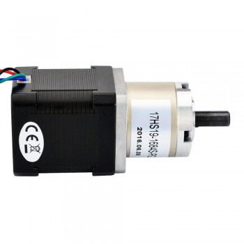 Nema 17 Stepper Motor Bipolar 44Ncm L=48mm 0.067 deg 1.68A 2.8V with 27:1 Planetary Gearbox
