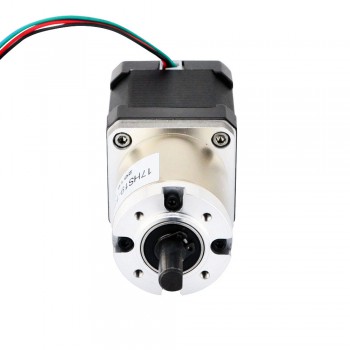 Nema 17 Stepper Motor Bipolar L=48mm 44Ncm 0.035 deg 1.68A 2.8V with 51:1 Planetary Gearbox