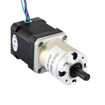 Nema 17 Stepper Motor Bipolar L=48mm 44Ncm 0.035 deg 1.68A 2.8V with 51:1 Planetary Gearbox