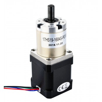 Nema 17 Stepper Motor Bipolar L=48mm 44Ncm 0.018 deg 1.68A 2.8V with 100:1 Planetary Gearbox