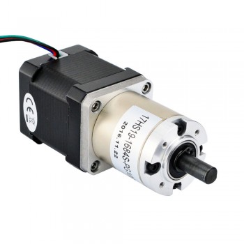 Nema 17 Stepper Motor Bipolar L=48mm 44Ncm 0.018 deg 1.68A 2.8V with 100:1 Planetary Gearbox