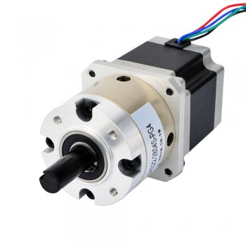 Nema 23 Stepper Motor Bipolar L=56mm 1.25Nm 0.42 deg 2.8A 2.6V with 4:1 Planetary Gearbox