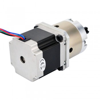 Nema 23 Stepper Motor Bipolar L=56mm 1.25Nm 0.42 deg 2.8A 2.6V with 4:1 Planetary Gearbox