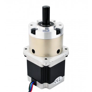 Nema 23 Stepper Motor Bipolar L=56mm 1.25Nm 0.42 deg 2.8A 2.6V with 4:1 Planetary Gearbox