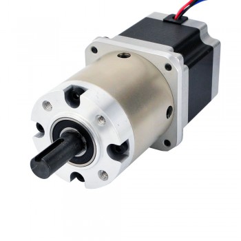 Nema 23 Stepper Motor Bipolar L=56mm 1.25Nm 0.12 deg  2.8A 2.6V with 15:1 Planetary Gearbox