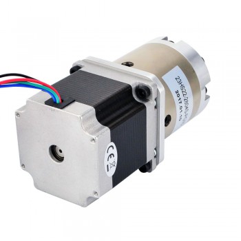 Nema 23 Stepper Motor Bipolar L=56mm 1.25Nm 0.12 deg  2.8A 2.6V with 15:1 Planetary Gearbox