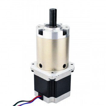 Nema 23 Stepper Motor Bipolar L=56mm 1.25Nm 0.039 deg 2.8A 2.6V with 47:1 Planetary Gearbox