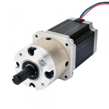 Nema 23 Stepper Motor Bipolar L=76mm 1.89Nm 0.42 deg 2.8A 3.2V with 4:1 Planetary Gearbox