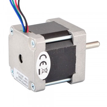 Nema 16 Stepper Motor Bipolar 0.9 Deg 25Ncm (35.4oz.in) 0.3A 12V 39x39x44mm 4 Wires