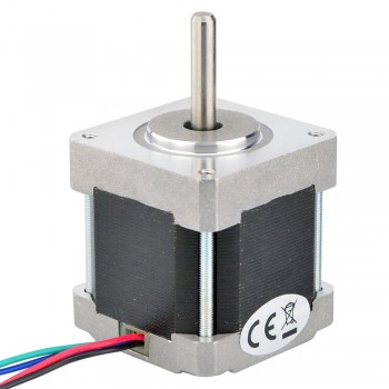 Nema 16 Stepper Motor Bipolar 0.9 Deg 25Ncm (35.4oz.in) 0.3A 12V 39x39x44mm 4 Wires