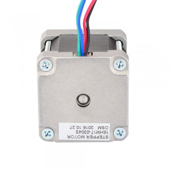 Nema 16 Stepper Motor Bipolar 0.9 Deg 25Ncm (35.4oz.in) 0.3A 12V 39x39x44mm 4 Wires