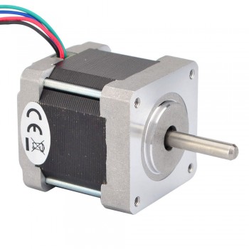 Nema 16 Stepper Motor Bipolar 0.9 Deg 25Ncm (35.4oz.in) 0.3A 12V 39x39x44mm 4 Wires