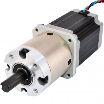 Nema 23 Stepper Motor Bipolar L=76mm 1.89Nm 0.42 deg 2.8A 3.2V with 15:1 Planetary Gearbox