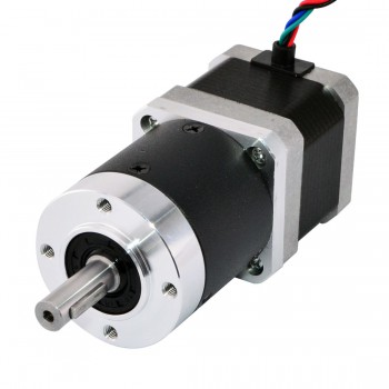 Nema 17 Stepper Motor L=39mm 39Ncm 0.12 deg 1.68A 2.7V with 15:1 Planetary Gearbox