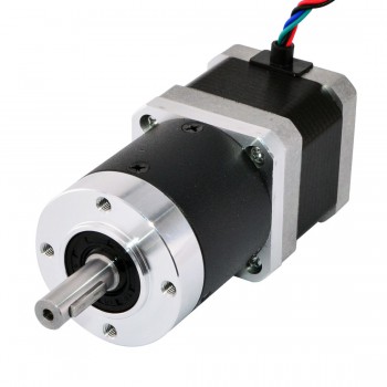 Nema 17 Stepper Motor L=39mm 39Ncm 0.09deg 1.68A 2.7V with 20:1 Planetary Gearbox