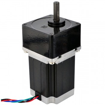 Nema 23 Stepper Motor Bipolar L=76mm 1.89Nm 0.36 deg 2.8A 3.2V with 5:1 Spur Gearbox