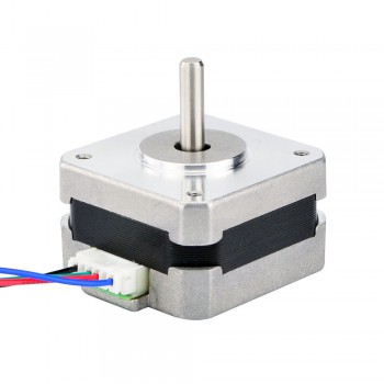 Nema Size 17 Stepper Motor Bipolar 1.8 Deg 18Ncm (25.5oz.in) 0.7A 2.9V 42x42x25mm 4 Wires 17HS10-0704S