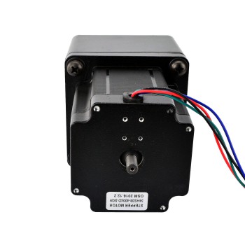 Nema 34 Stepper Motor Bipolar L=97mm with 9:1 Spur Gearbox 0.2 Deg 4.5Nm 4.0A 2.4V Geared Stepper Motor